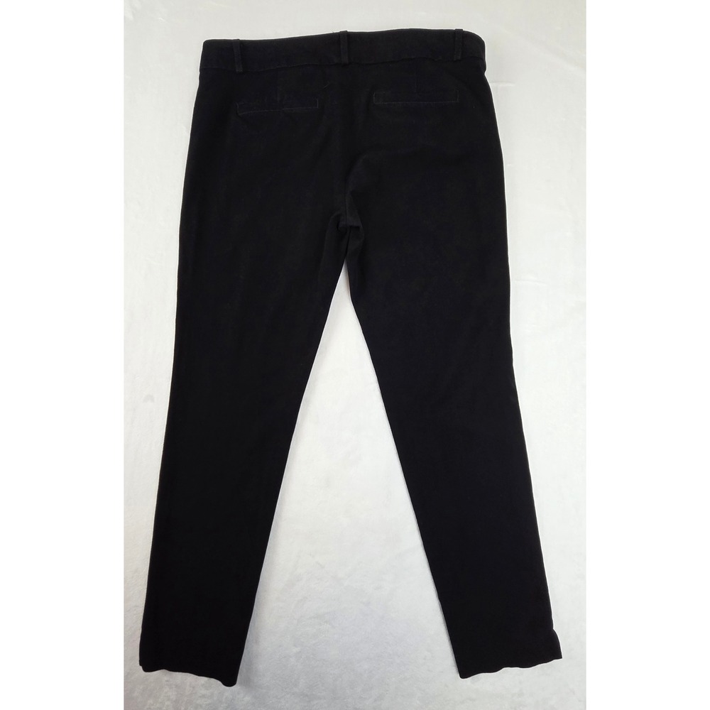 Banana Republic Sloan Pants Womens 8 Black Skinny Fit Ankle Length Stretch Dress - Picture 8 of 10